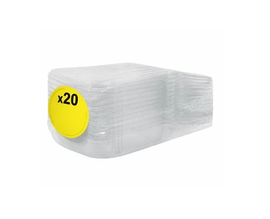 CLINO CASEROLE PLASTIC TRANSPARENT 250GR 20BUC/SET SF 